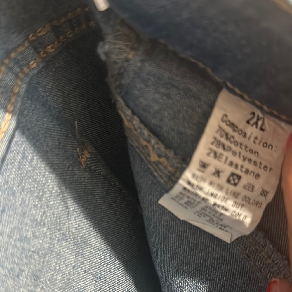 Vintage Blue Flare Wide Leg Jeans - Picture 5 of 8